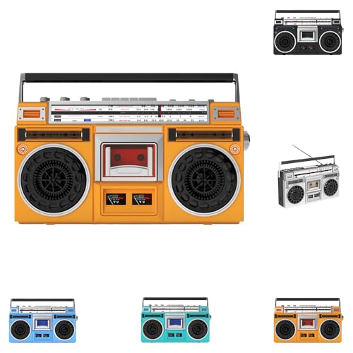 Amazon | Aoccqkfレトロ調ポータブルラジカセ カセット・Bluetooth対応